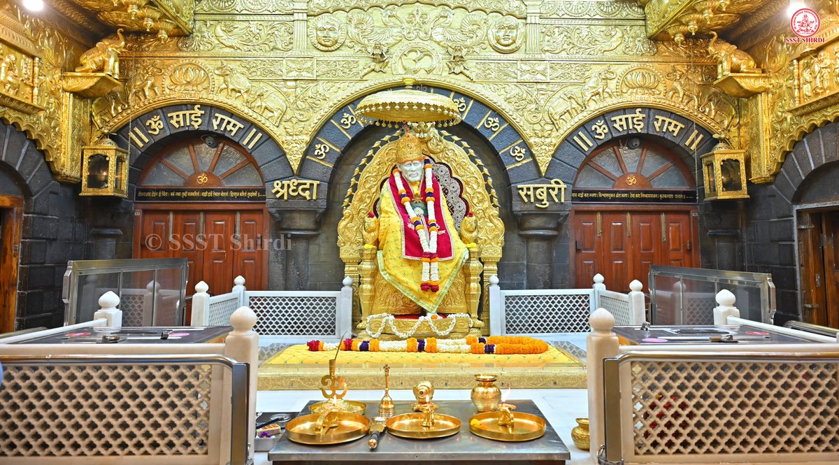SSSTShirdi's tweet photo. *!! ॐ साई राम !!*
*श्री साईबाबा संस्थान विश्वस्त व्यवस्था,शिर्डी*
*!! ॐ Sai Ram !!*
*Shri Saibaba Sansthan Trust, Shirdi*
≈≈≈≈≈≈≈≈≈≈≈≈≈≈≈≈≈ 
*आरती :-धुपारती*
*सोमवार २१ सप्टेंबर २०२६*  
*Aarti :-Dhooparti*
*Monday 21 September 2026* https://t.co/9ipnxh0sq1