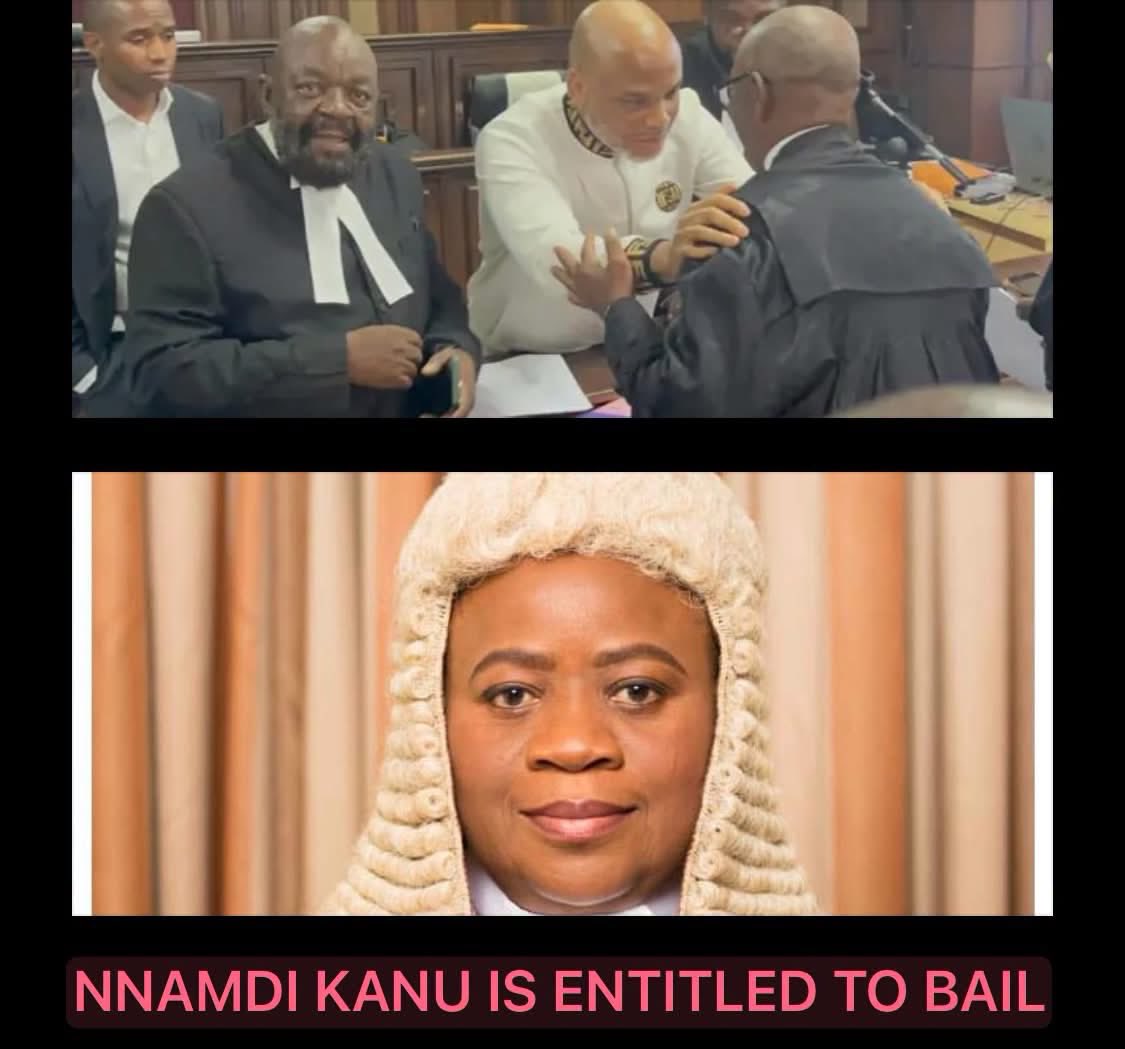 spoiltkid's tweet photo. It’s a matter of public record that Mazi Nnamdi Kanu has fulfilled all legal requirements of his appeal by filing his brief of argument, motion for accelerated hearing, and a bail application before the Court of Appeal.

Yet, the government has so far failed to file its reply brief, and the court is yet to schedule a date to hear either the substantive appeal or the bail application.  

This systematic delay is tantamount to injustice. Personal liberty is a fundamental right. When the main appeal is intentionally stalled by the prosecution's inaction, the bail application must be treated as high-priority.

To be sure, keeping Mazi Nnamdi Kanu incarcerated without hearing his bail application amounts to a violation of his right to be heard within a reasonable time.

The Court of Appeal is therefore strongly urged to act now! Hearing Mazi Nnamdi  Kanu’s bail application has now become more urgent than ever.