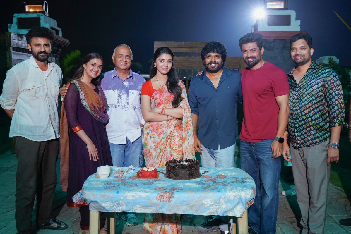 Shine_Screens's tweet photo. A special day on the sets of #January12Vidudala❤️‍🔥

The team came together to celebrate the birthday of DEEPU, @IamKrithiShetty, with lots of love, smiles and beautiful moments. ✨

Grand Release worldwide on JANUARY 12th 2027.

Victory @VenkyMama @NANDAMURIKALYAN @AnilRavipudi @KeerthyOfficial @gvprakash @sahugarapati7 @YoursSKrishna @Shine_Screens @ZeeStudios_ @SureshProdns @zeestudiossouth @zeemusicsouth #NileshDeorah @girishjohar #AmeetBhuvan @IamDivyaVijay @HaashtagMedia @UrsVamsiShekar