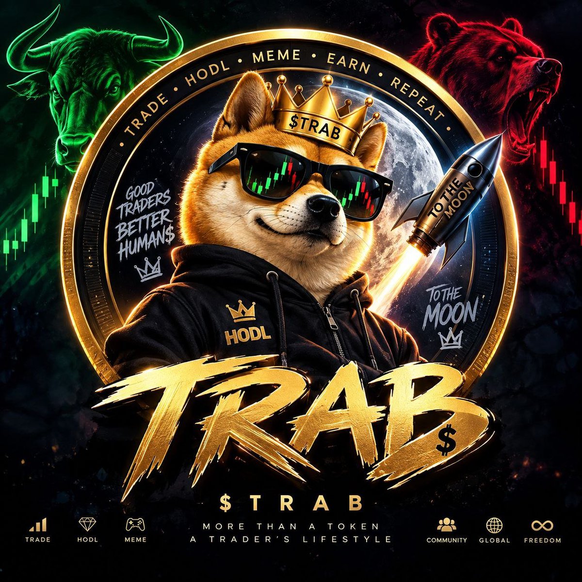 TRABCRUPTO's tweet photo. Good evening guys we are launching our new token
TRAB

this token is gonna be devidend paying also one of the persentage of profit are gonna be donated 

We'll come guys buy make profit earn more give more it's 
$TRAB https://t.co/dX8wYqwZoO