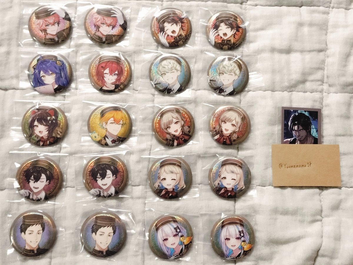Yuumamama18's tweet photo. 【交換】にじさんじ缶バッジビスケット4

譲→1枚目
求→2枚目

郵送交換希望
検索からも気軽に声掛けてください https://t.co/4SOkt5CFnR
