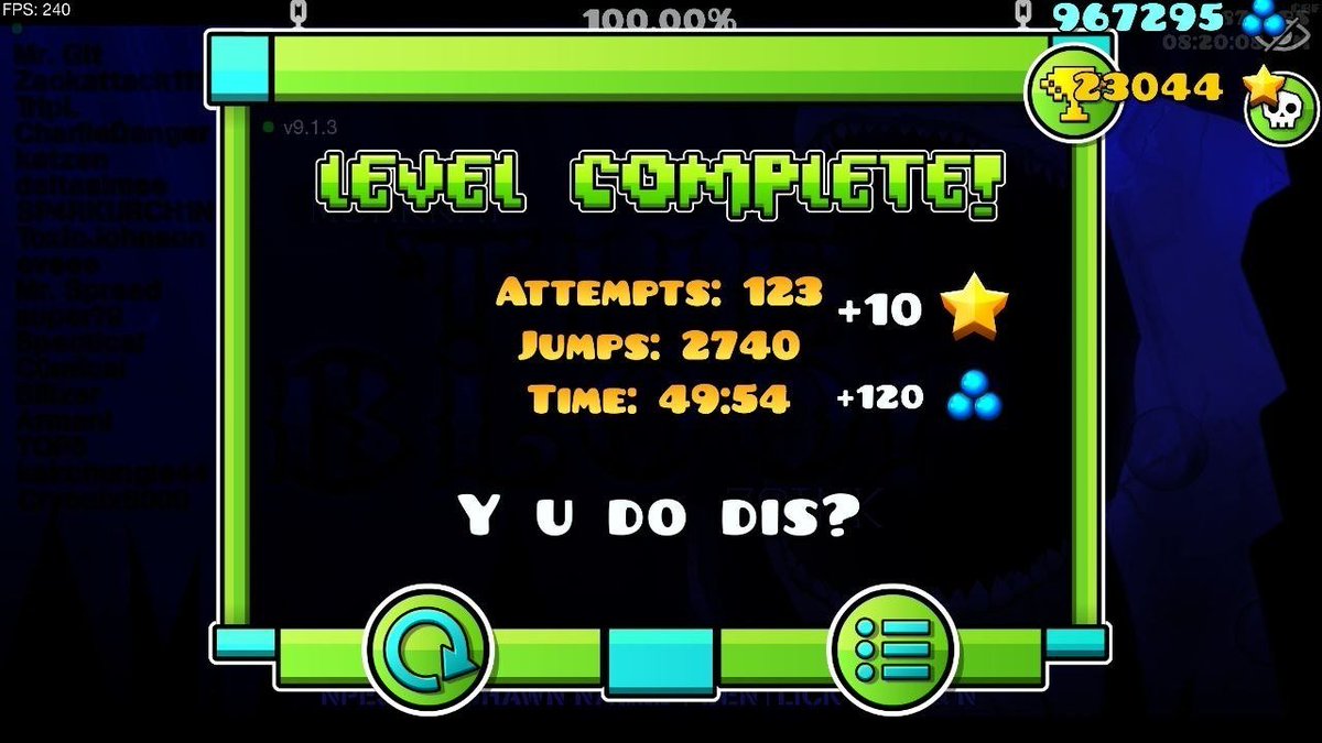 coreboardgd's tweet photo. 🇳🇿@zLevii_ has beaten The Bloop (#15 demon). Following that achievement the player ranks up from #13 to #11 with 16.55 points, above 🇵🇹Taiago and below 🇷🇺Nickname. https://t.co/rDQa1gADS7