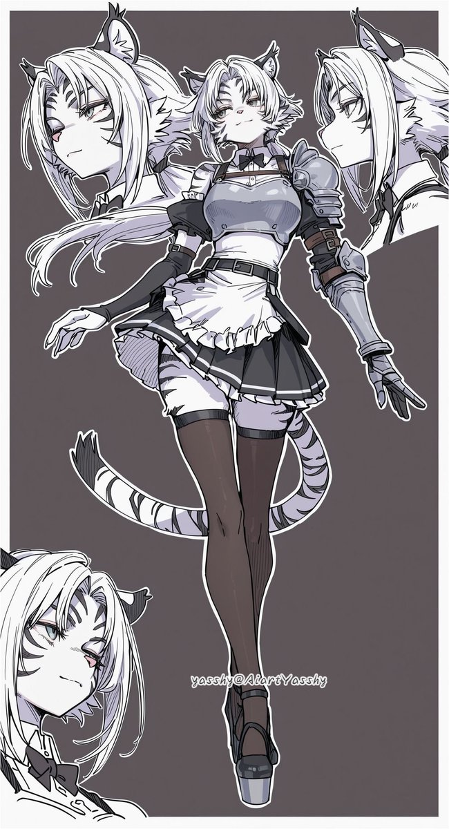 AiartYasshy's tweet photo. ケモメイドさん https://t.co/oK8X4Azbca