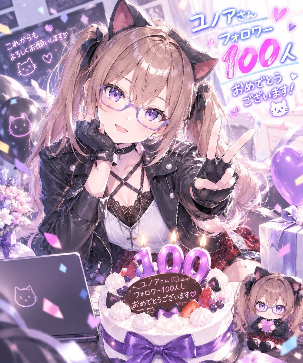 HiFi_Lumien's tweet photo. @yunoa_log フォロワー100人おめでとうございます✨ https://t.co/pcF4kwkAMN