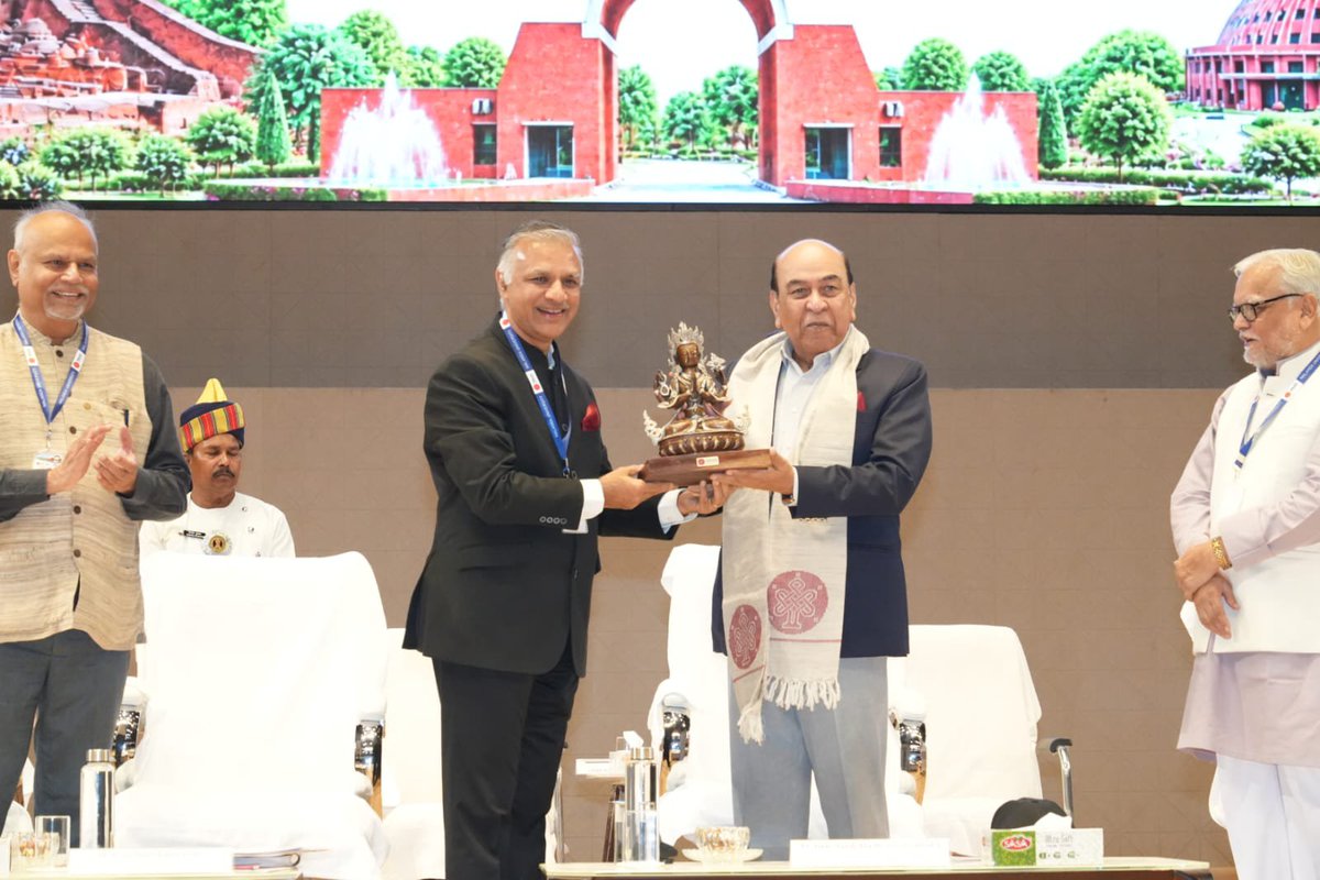GovernorBihar's tweet photo. Hon’ble Governor Lt Gen Syed Ata Hasnain (Retd) graced the inaugural ceremony of a National Symposium on “Role of the Indian Knowledge Tradition in Building Viksit Bharat” at Nalanda University, Rajgir.
He said that Nalanda represents India’s glorious knowledge tradition and inspires Viksit Bharat. India must become a leading creator of knowledge by connecting its rich intellectual heritage with modern science, technology, innovation and global exchange. The ‘Nalanda Approach’ embodies a spirit rooted in India and open to the world.
@atahasnain53