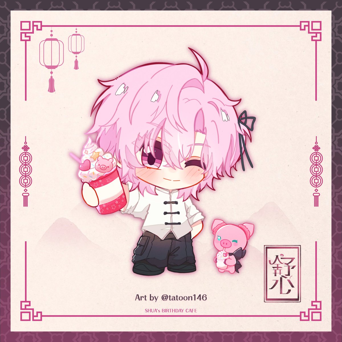 ShuxinShua's tweet photo. ·₊˚🎀⊹ Opening Time ♡⟡🐷⋆.˚

— ร้านเปิดแล้วนะครับน้องหมวย

Art : @tatoon146

#ShuXin #วันนี้ตี๋อยู่ร้าน https://t.co/b777d4aAXZ