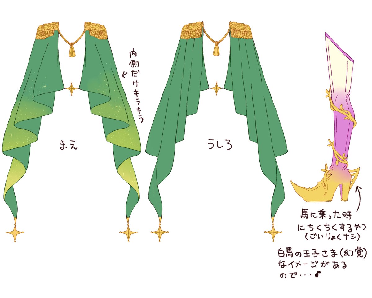 shachipenpen's tweet photo. 提出した立ち絵と予想です🎶 https://t.co/trLB7pFyHc