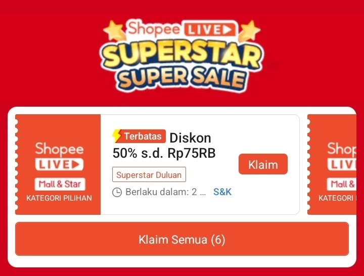 Domensy's tweet photo. Klaim voucher shopee gajian sale tgl 25 september

Diskon 99% s/d 100rb
https://t.co/Kd2HUS9y1Y

Klaim voucher shopee live jg buat tgl 24 september

Diskon 50% s/d 75rb

Scroll ke bawah
https://t.co/Kd2HUS9y1Y https://t.co/yChhw4bzcS