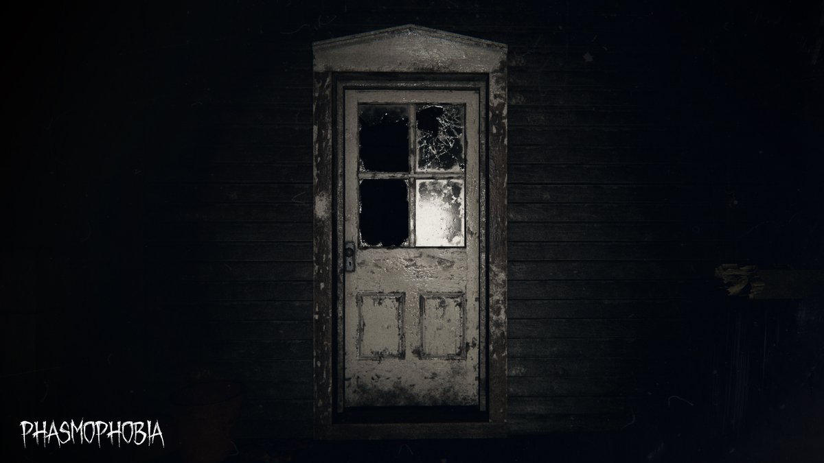 PlayPhasmo's tweet photo. Knock knock, Ghost Hunters.

What's on your to-do list in #Phasmophobia this week? https://t.co/OinCNgAA7z