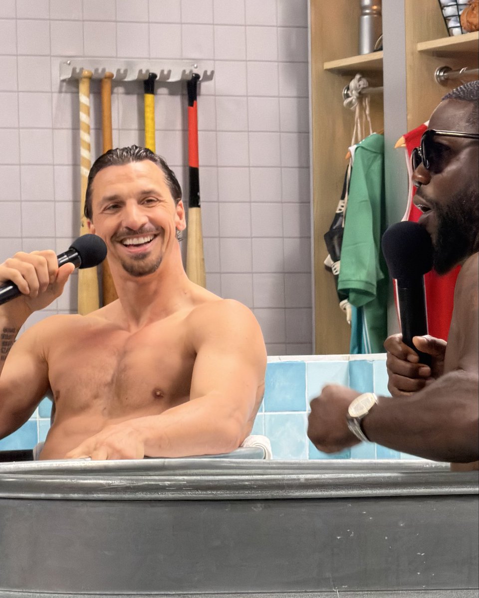 Ibra_official's tweet photo. Icebath with @KevinHart4real https://t.co/tyg8K5W6FR
