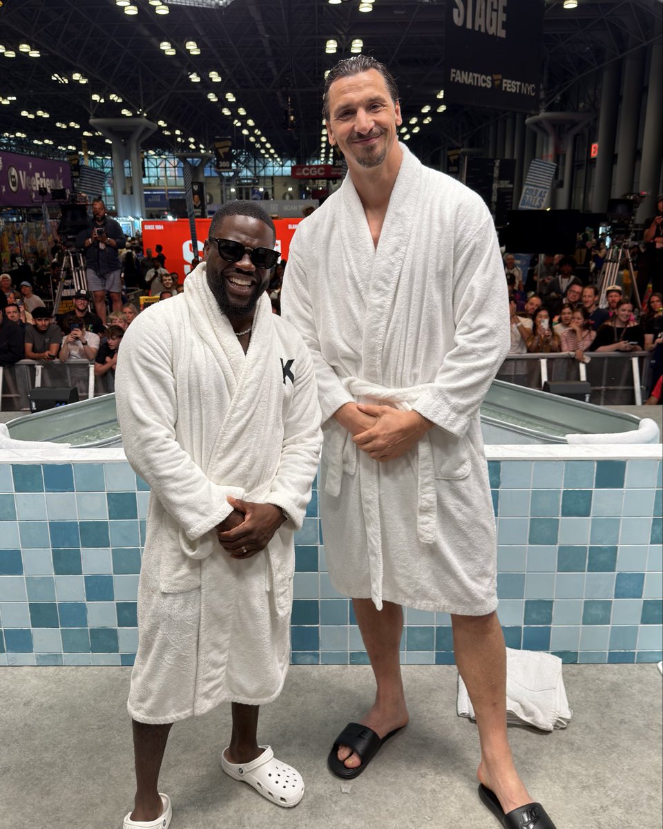 Ibra_official's tweet photo. Icebath with @KevinHart4real https://t.co/tyg8K5W6FR