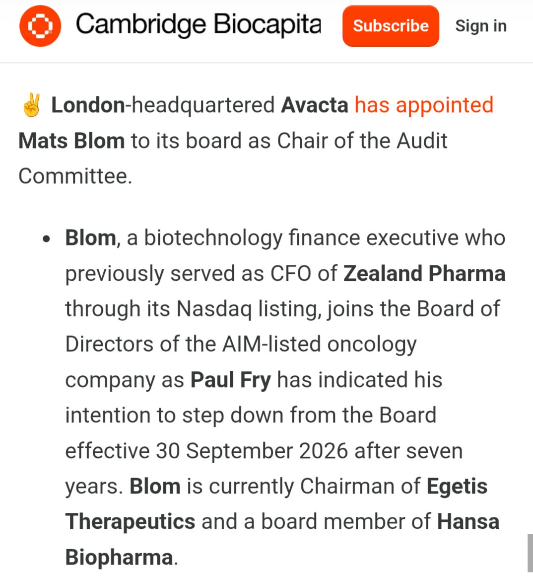 JStonker's tweet photo. And #AVCT also covered twice in today's Cambridge Biocapital update

https://t.co/m4HqiBIVE2 https://t.co/qKA7V0R664