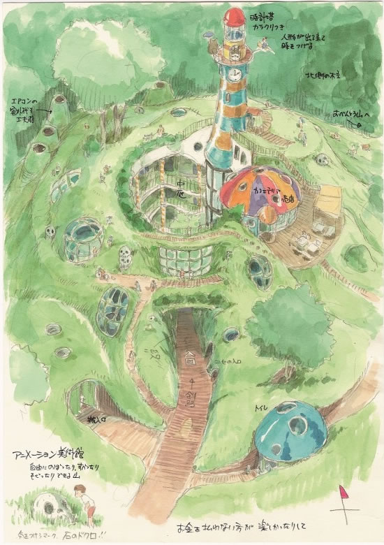 ghibli_world's tweet photo. 宮﨑駿監督が描いたジブリ美術館のイメージボード
初期案のもの。 https://t.co/TbHHz7qvW3