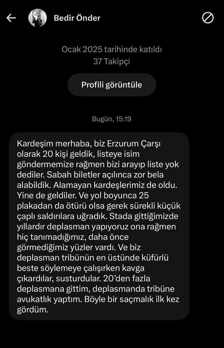 ercudk11's tweet photo. Hala bu konuyla alakali DMler geliyor 

Tekrar diyorum dün tribünde ki gruplarin %70 bizle alakasi olmayan kisiler birkaç tane Çakal‘ın yaptığı olayları tüm Beşiktaş taraftarına yıkamazsınız

Dün deplasmana giden arkadaşlar bildiği ne varsa yazabilirler çok sayıda şikayet var https://t.co/bv54hPRUGO