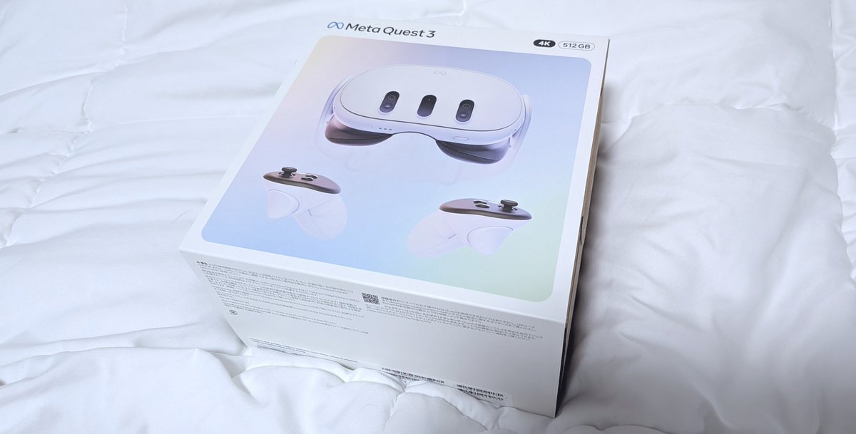 coacervate64's tweet photo. とうとう買っちゃった♥
MetaQuest3♥
まだ軽くしか触ってないから明日使い倒す https://t.co/4jCKAyLEiY