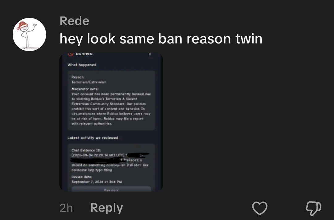 TearsWithe32561's tweet photo. @itsredeyt Hey I lowk found u in TikTok 😭 I guess we are both paranoid and keeps searching for terrorism bans in every social media platforms https://t.co/b9MrRuOnhZ