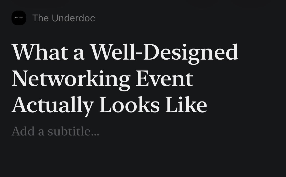 theunderdoc14's tweet photo. This is how good networking should be done. 

Writing about it on my next article soon! https://t.co/MUBPrNXtNJ