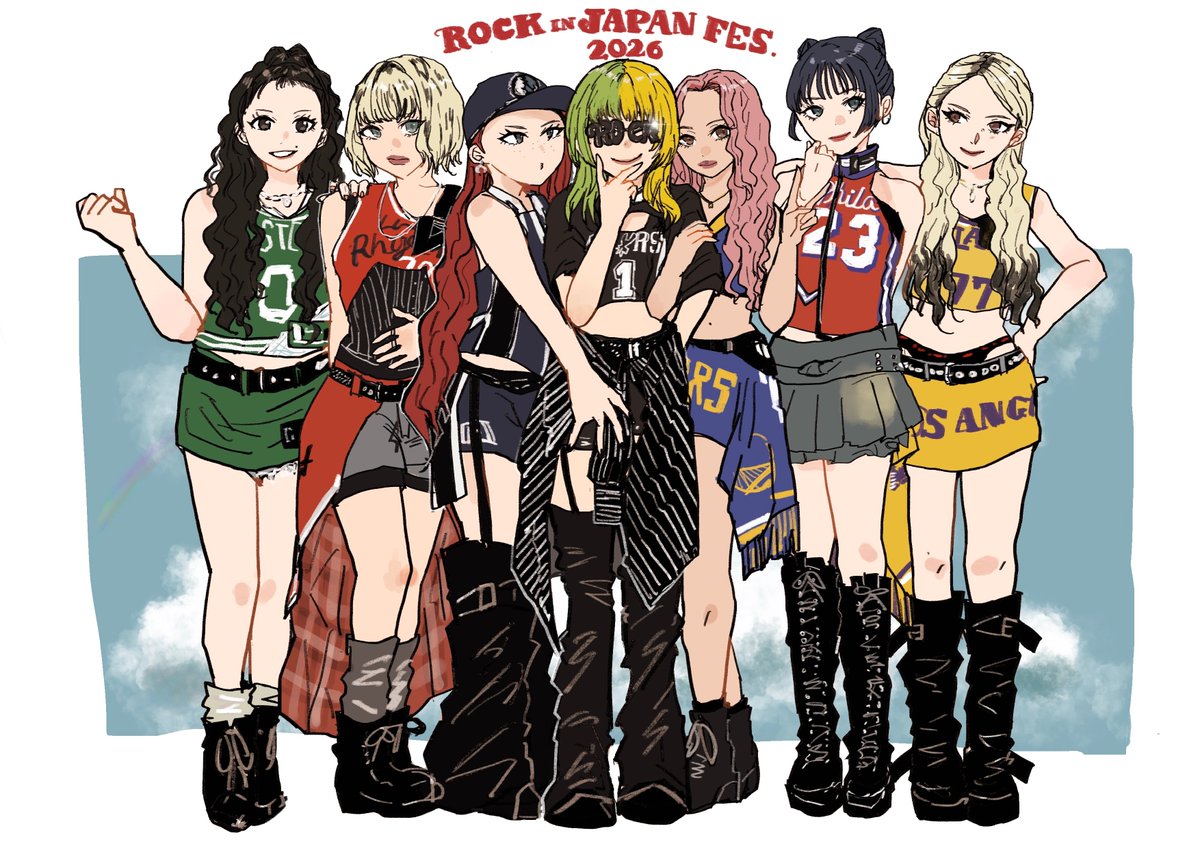 pon_hana77's tweet photo. ロッキン×HANAxNBAJPN 最高でした！ユニフォームリメイク衣装かわいい
#HANA_FANART https://t.co/h8IYk4ZLwc