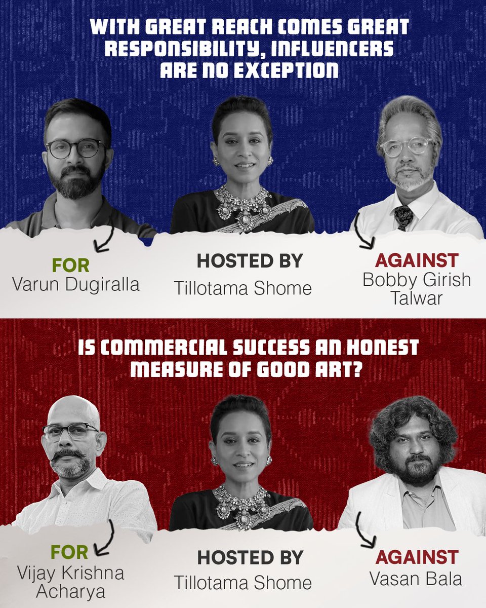 nikhilkamathcio's tweet photo. WTF Discourse - Season 1

We’re taking on everything from MBAs and startups to sport, art, influencers, capitalism and civic behaviour..

The idea is simple: hear two genuinely opposing arguments without feeling the need to pick a side.

Many more experts & moderators will join in the episodes to follow. Open to guest suggestions :)