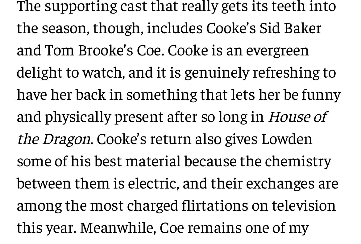 alicentdilauren's tweet photo. “Cooke is an evergreen delight to watch” https://t.co/v8HlOWb0Wh