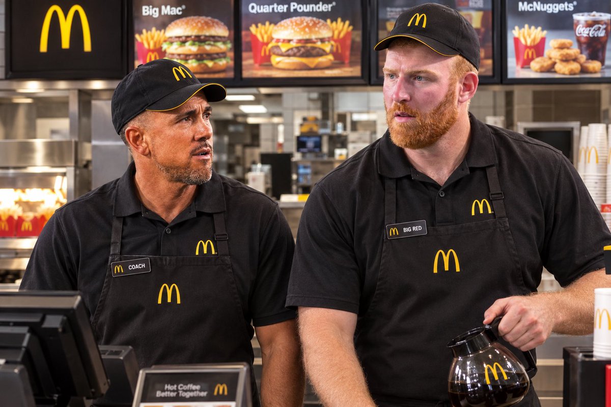 kylepittslover1's tweet photo. BREAKING NEWS:
@McDonalds is signing Cooper Rush &amp; Matt LaFleur to a 4 year $7.50 an hour, 60 hour work weeks!!!
THIS IS BIG https://t.co/FZGRROdyWd