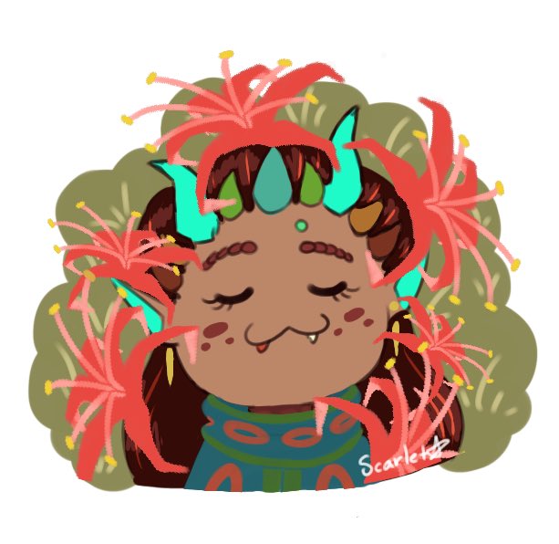 scarletdrchroma's tweet photo. I can’t wait for fall weather to hit where we are. The red spider lilies are my favorites, and I can let down my hair without getting sweaty!

#IRIAM #IRIAM_US #ScarletDrachromia #ScarletIRIAMArt https://t.co/JRlhPI3ad2