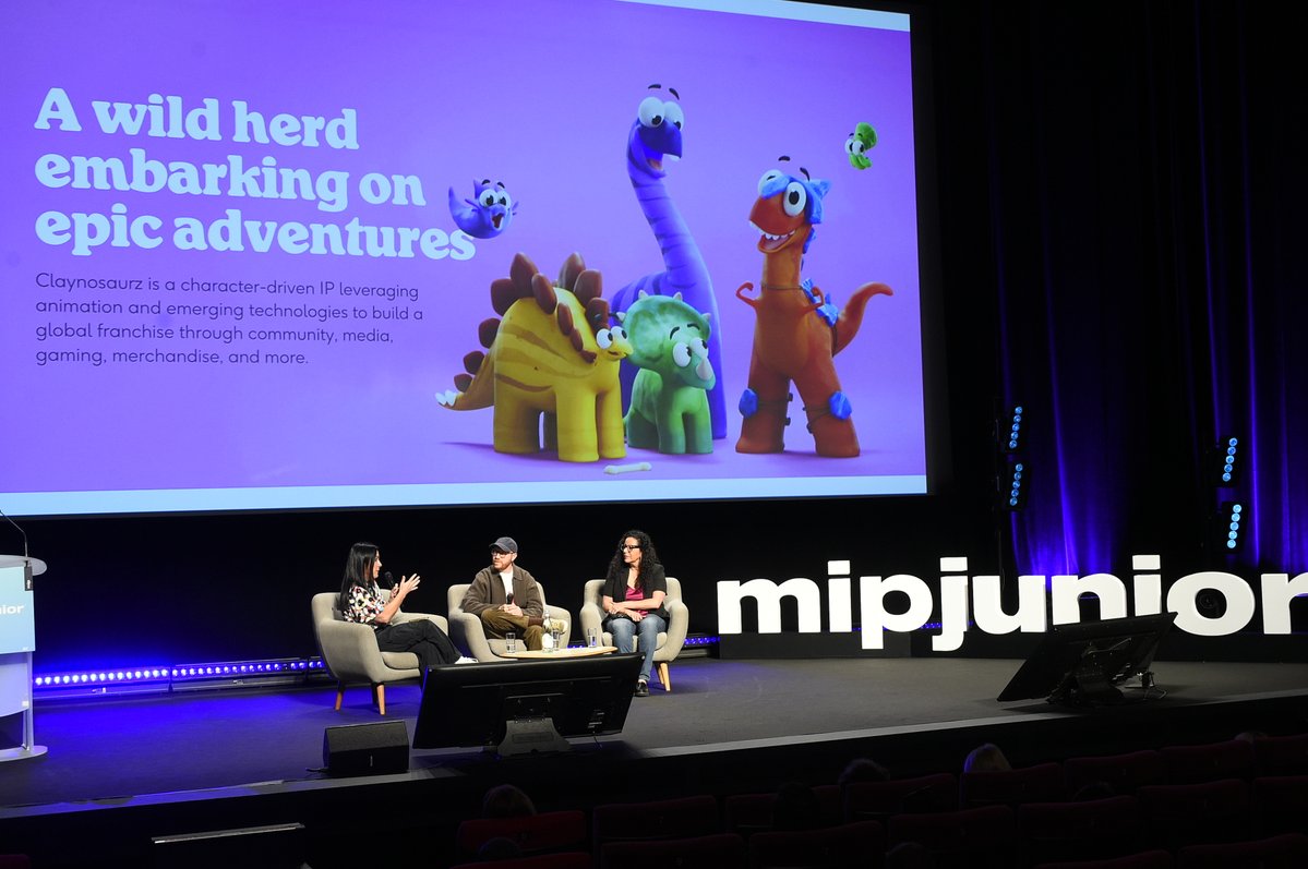 Cabanimation's tweet photo. I've been invited again to speak at at MIP JUNIOR / MIPCOM Cannes to represent @Claynosaurz and @HeebooOfficial in October!

This is the superbowl of entertainment thought leadership & distribution conferences. 

Last year, it kicked a lot of things off for us, and also sparked our relationship with Prime Video. This year, I'm pumped. We're a different, more seasoned brand, with a lot of industry players booking us to meet. Being a major voice for Web3 here is a responsibility I wear with pride 🫡