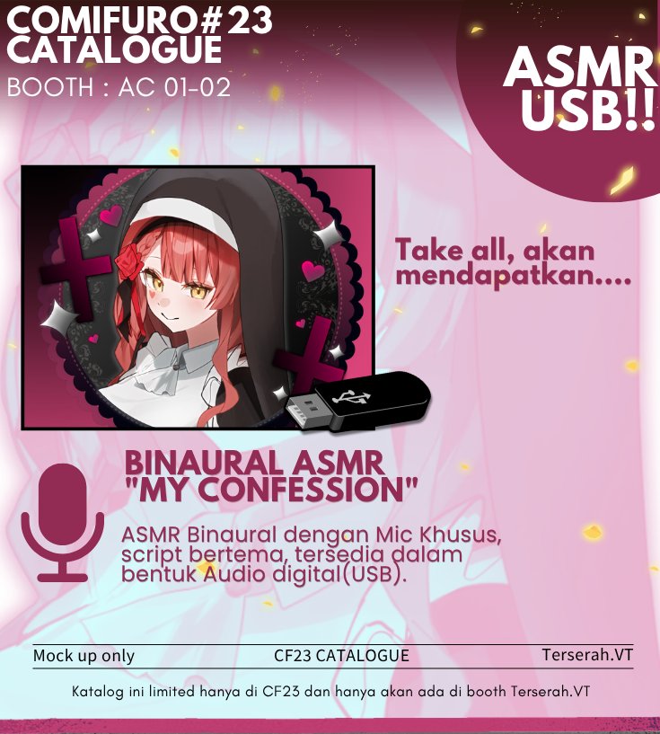 ahomika_Ch's tweet photo. 🌹 AHOMIKA #CF23 CATALOGUE (⁠ ⁠≧⁠Д⁠≦⁠)!! Cheki yang dijanjikan ituuu!

PICK UP BOTH DAYS &amp; MAIL ORDER
📅:  21 SEPT - 5 OKT 2026
📍:  Booth AC 01-02

order form: https://t.co/gQKDnuD1Q1

#CF23catalogue #comifuro23catalogue #cf23 https://t.co/gtuWxgyz3D