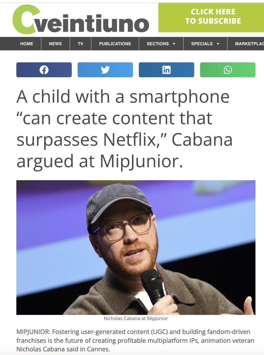 Cabanimation's tweet photo. I've been invited again to speak at at MIP JUNIOR / MIPCOM Cannes to represent @Claynosaurz and @HeebooOfficial in October!

This is the superbowl of entertainment thought leadership & distribution conferences. 

Last year, it kicked a lot of things off for us, and also sparked our relationship with Prime Video. This year, I'm pumped. We're a different, more seasoned brand, with a lot of industry players booking us to meet. Being a major voice for Web3 here is a responsibility I wear with pride 🫡