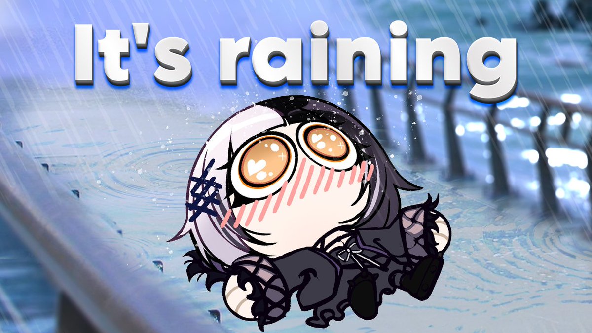 shiorinovella's tweet photo. You have to make me work, guys.  
Plz plz plz. Also it's raining.  

September 21 @ 7PM CDT | September 22 @ 9AM JST 
▶️https://t.co/OW6swSXwuf 

👁‍🗨#ShiorinOnAir https://t.co/z4StdoU7e1