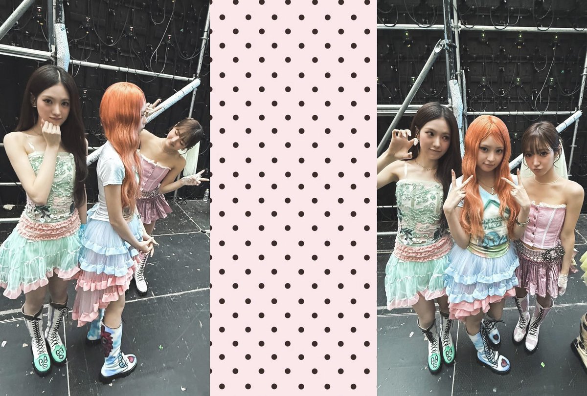 haeummz's tweet photo. ☏ . . soft pastel dreams painted in pink and mint green. behind the velvet curtain, her glowing orange waves tell a fairytale of their own. https://t.co/cjVI1WJ77p