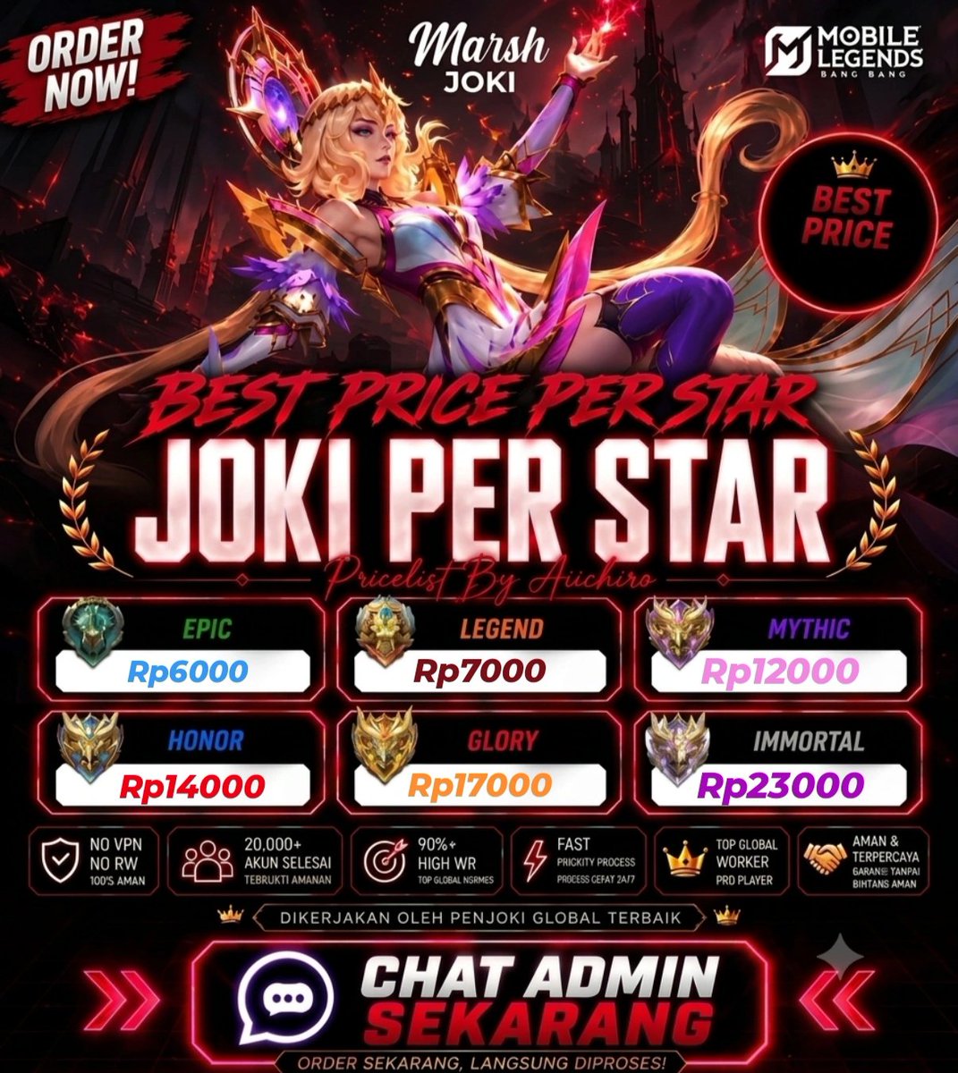 marshstorejoki's tweet photo. @berryjini ini kak 7k/match  order 5 bonus 1 yah
boleh test order payment after win hehe🫶 @berryjini https://t.co/9U45l9hgVf