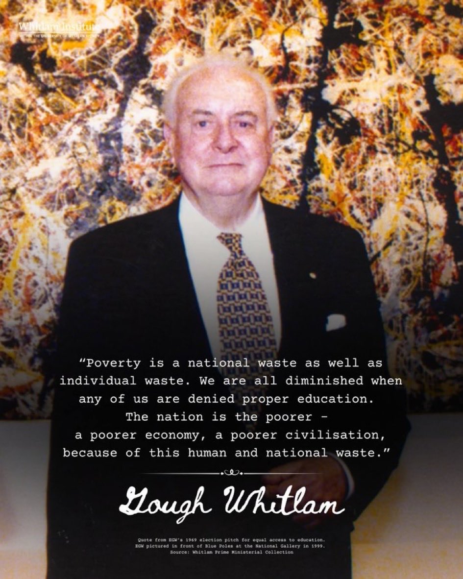 CaraMia200's tweet photo. Always proud to hear #Whitlam state his case with such authority &amp; clarity. A mere child in this era, i’ve aquainted myself via media,his recorded brilliance.
#Auspol had every reason to be deeply proud of our then leader. Those who cut #Whitlam down, did Aust a grave disservice. https://t.co/5SfHIra5tZ