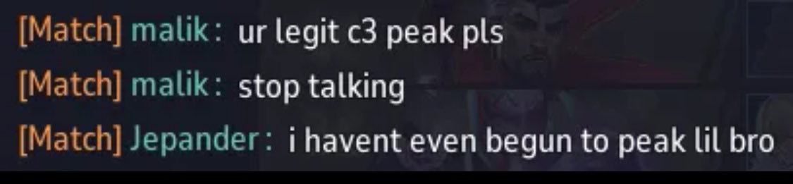 BullaGotBanned's tweet photo. Dude in my friends game typed this 😭 https://t.co/jKJNBkwhAZ