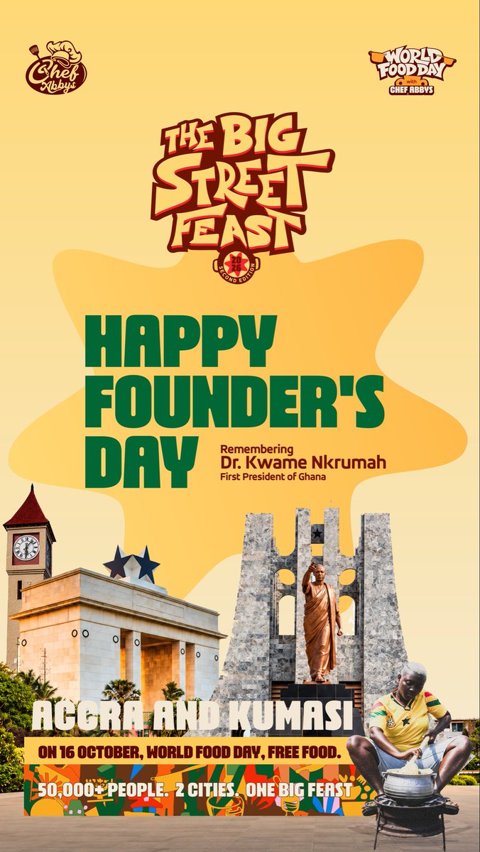 chefabbys's tweet photo. ❤️Happy founders day from the big street feast https://t.co/NVo1nWLYiT