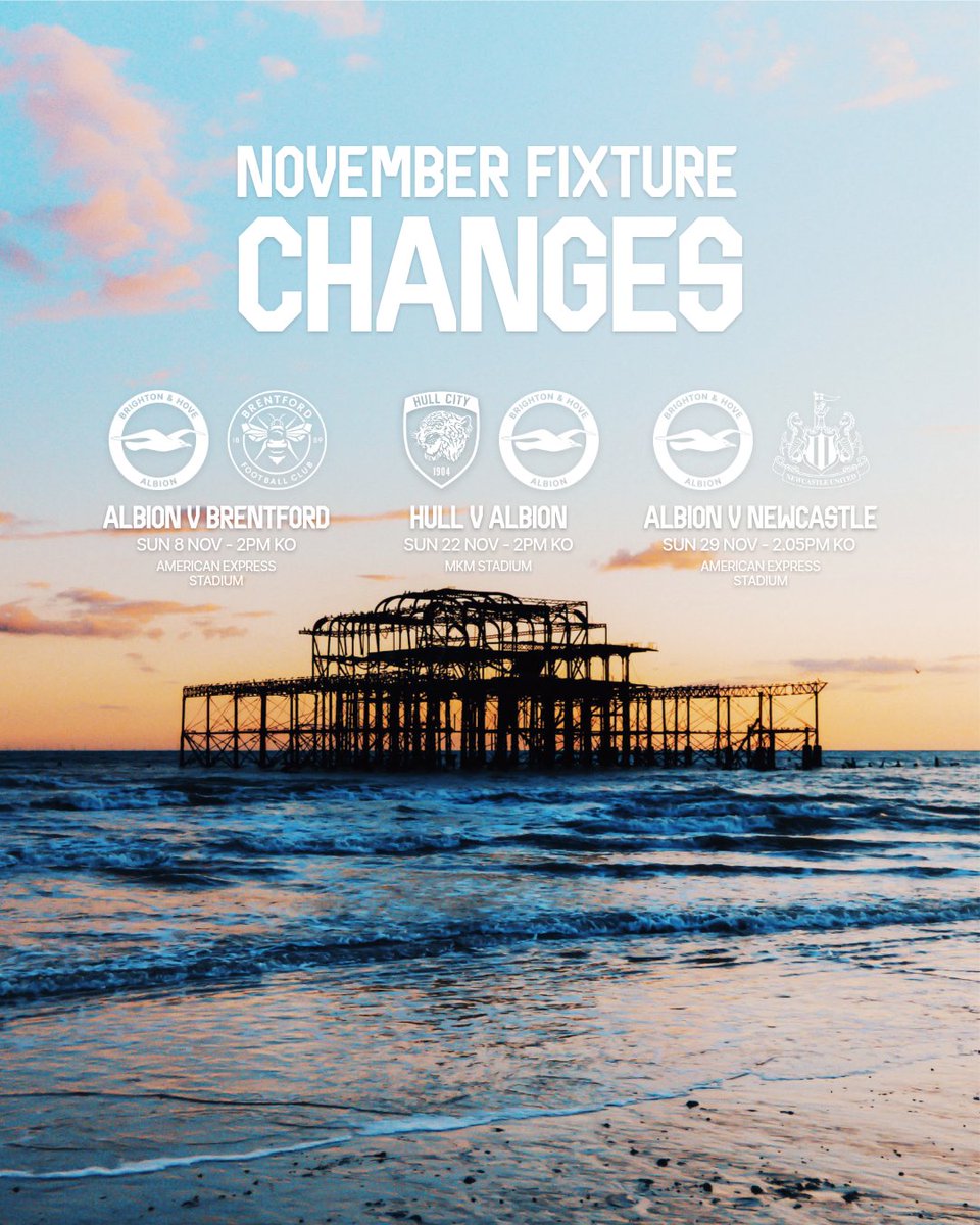 BHAFC's tweet photo. New November dates for your diaries... 📆 https://t.co/VPc9Ilztol