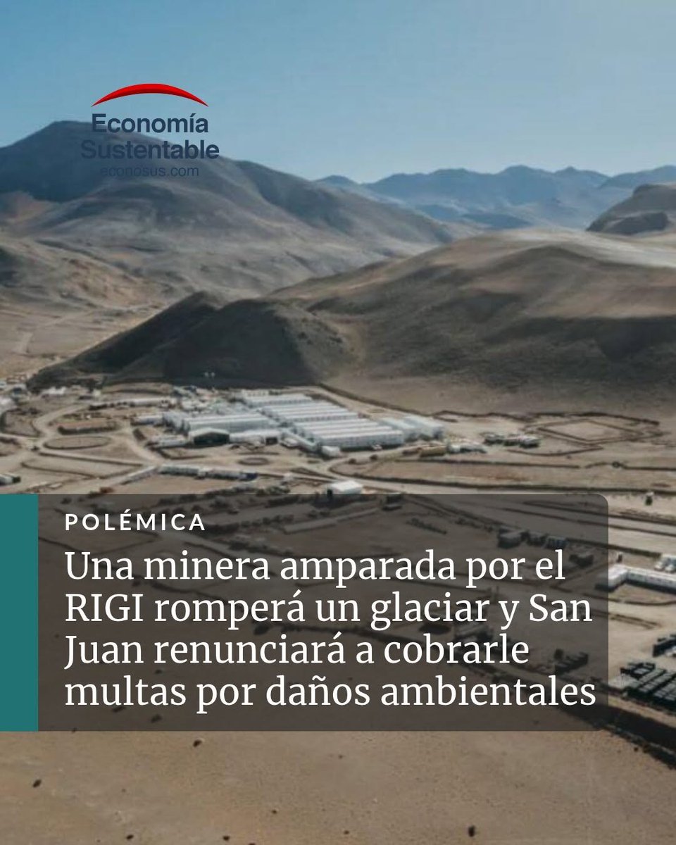 vaneguitart's tweet photo. Una minera amparada por el RIGI romperá un glaciar y San Juan renunciará a cobrarle multas por daños ambientales
El megaemprendimiento minero Vicuña fue amparado por el RIGI y se sitúa en una zona de glaciares. La letra chica del acta compromiso por el que la provincia cede soberanía y renuncia a litigar y cobrar multas por daños ambientales.
El proyecto Vicuña en San Juan fue anunciado como la mayor inversión minera de la historia argentina con un desembolso inicial de u$s 9.700 millones de dólares y una inversión final proyectada de u$s 18.000 millones y la creación de 5500 empleos directos, el megaemprendimiento minero Vicuña ya está en marcha. Pero podría significar daños ambientales irreparables, además de someter a la provincia de San Juan y a la Argentina a un acuerdo ruinoso por más de 70 años. 
La nota completa 👇
https://t.co/kohLf0J3VD