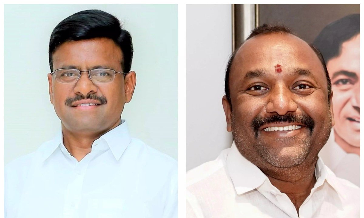 NewsMeter_In's tweet photo. #Hyderabad: 

#TelanganaHighCourt has issued #notices to @BRSparty MLCs Tata Madhu and N. Naveen Kumar Reddy on a #police plea seeking cancellation of their #bail in an SC/ST Act case over alleged abusive remarks against #AssemblySpeaker Gaddam Prasad Kumar.

The #court adjourned the matter to Wednesday. 

The #MLCs were arrested on September 8 and later granted bail by the #Nampally court.

@GpkOfficial_