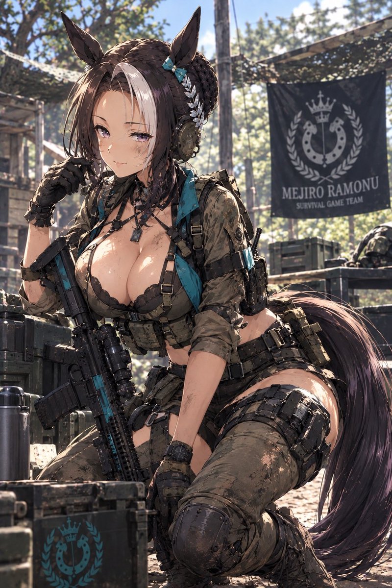 muchitaro6969's tweet photo. サバゲーラモーヌ様

#AIイラスト
#ウマ娘
#ウマ娘イラスト
#メジロラモーヌ
#サバゲー https://t.co/WVn3IxDLlJ