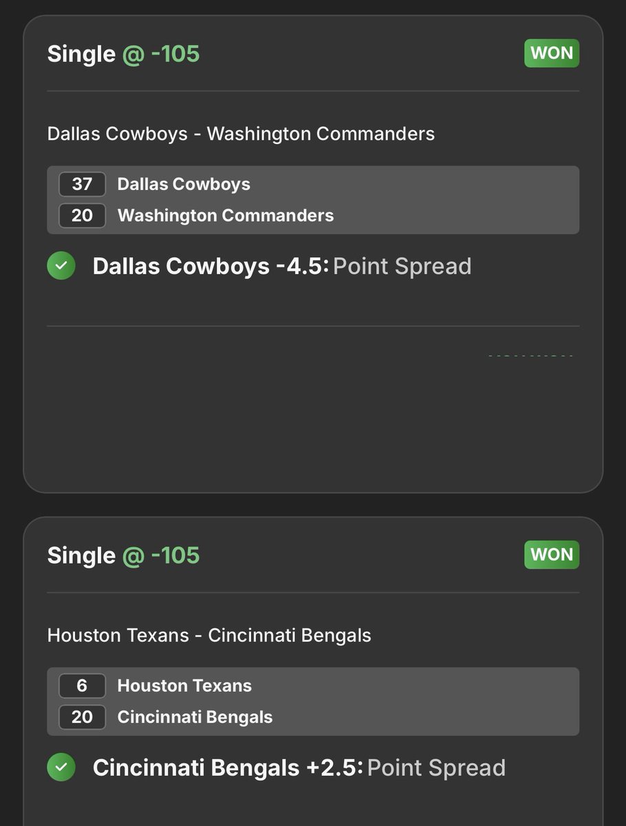 SmileyYYC's tweet photo. @bigheadbets BigHead went 3/5 this weekend on #NFL #FanDuelPredicts 
@jimrome 🙌🏽 💰💰 

#JimRomeonX https://t.co/6NtDvmFdKg