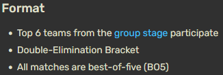 Torlaine_'s tweet photo. C'est vraiment atterrant un tel bracket, en + de ne même pas connaître la date et l'heure de la finale ^^
(On rappelle que beaucoup de joueuses ont un taf/des études à côté)
Quand on regarde le format de l'année dernière on peut que s'indigner. https://t.co/HmohX1IdHE