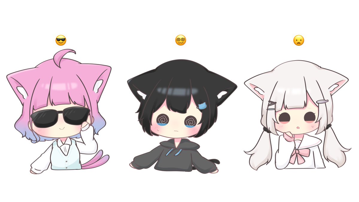 87ym87's tweet photo. 😎🌸🩷 ・ 😵‍💫🐈‍⬛🩵 ・ 😦🫧🤍 https://t.co/eyQqB4j4d3