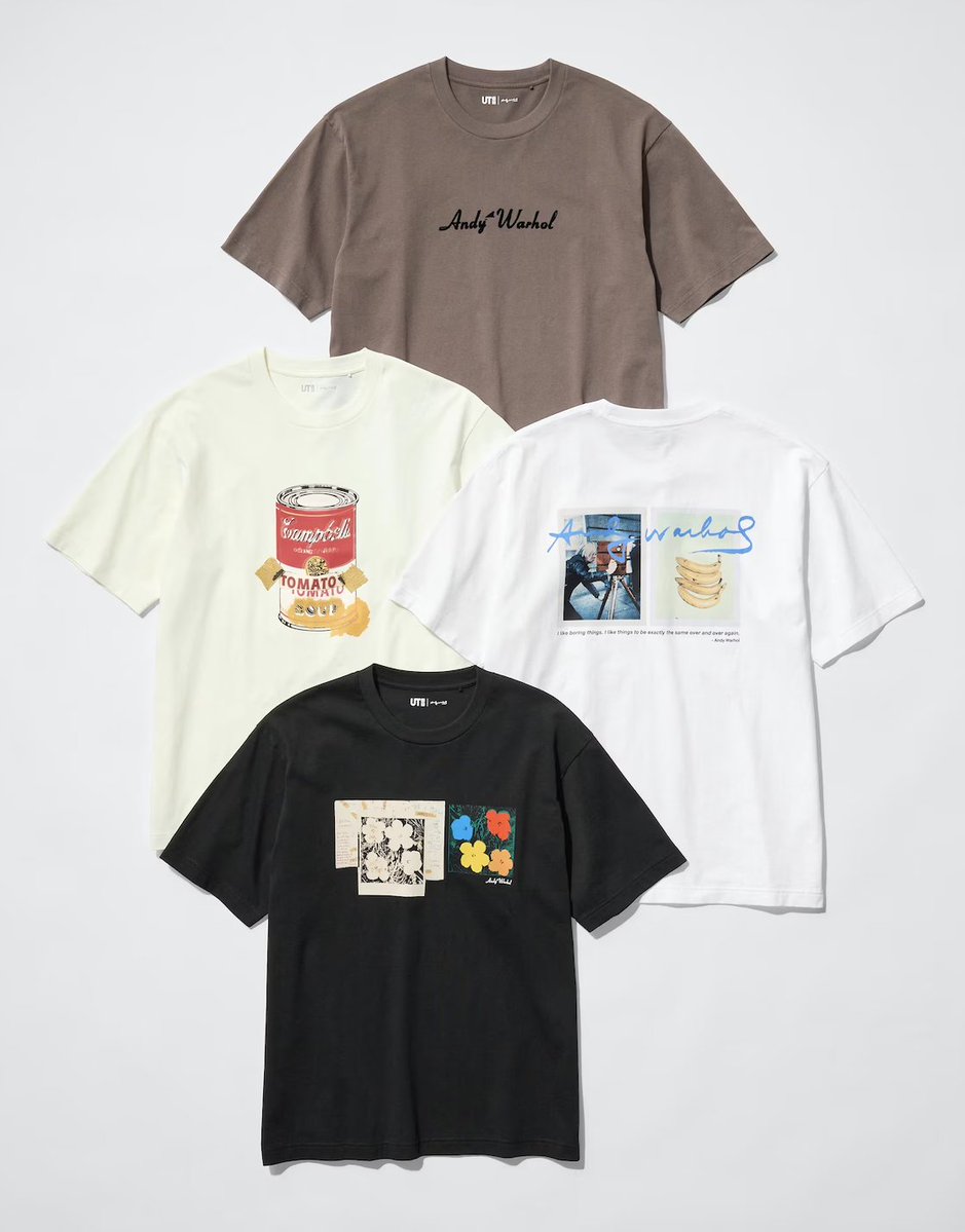 snkr_twitr's tweet photo. AD: NEW Andy Warhol x Uniqlo T-Shirt Collection

Shop -> https://t.co/sigfmoljGz https://t.co/2MoTJEp7rg