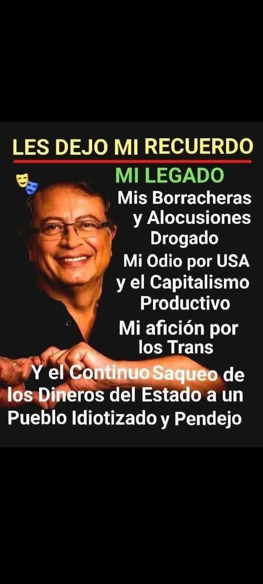 EverthSerrano's tweet photo. @osoriosantiago Hijo de puta bobo! Se que preferís verlo hablando con un lápiz y todo drogado.. bobazoooooo HP!! Aquí te dejo está imagen que te describe lo que NO verás en el presidente, tu presidente ABELARDO DE LA ESPRIELLA!!
🤬 https://t.co/WZbnM9mQdf