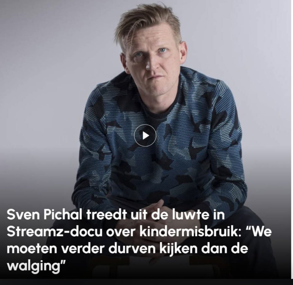 PhRoose's tweet photo. De zinsbouw alleen al: we moeten verder 'durven' kijken dan de walging. Want wie niet 'durft' is laf of verkeerd, of zoiets.

Hebben die makers eigenlijk zelf wel kinderen. 

De reden waarom Sven Pichal het doorsturen van naaktfoto's van zijn pleegkinderen aan zijn pedo-vrienden een goed idee vond, interesseert mij niet. Ik hoef dat niet te begrijpen. Opsluiten en sleutel weggooien.