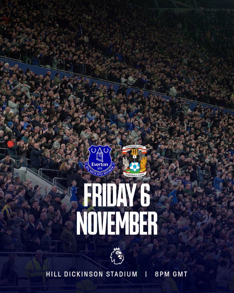 Everton's tweet photo. Three of our fixtures for November – including the first Merseyside derby of 2026/27 – have been rescheduled after being selected for live television broadcast. 🗓️ https://t.co/326LxtBHQG
