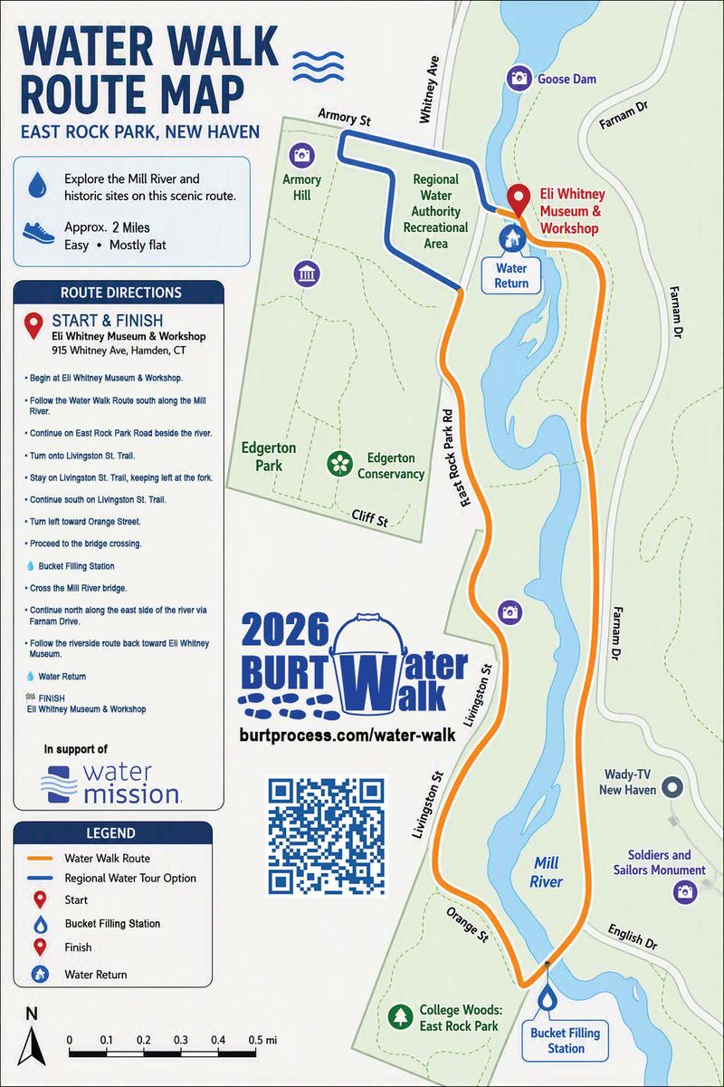 burtprocess's tweet photo. Our official Event Map and Walk Route Map are now available! Explore the event layout, discover sponsor locations, find activity stops, and plan your journey along the route. Thanks to event partners @SC_CT_RWA &amp; Eli Whitney Museum, and all our sponsors. 

#WaterWalk #CleanWater https://t.co/HGHyjCJYXT