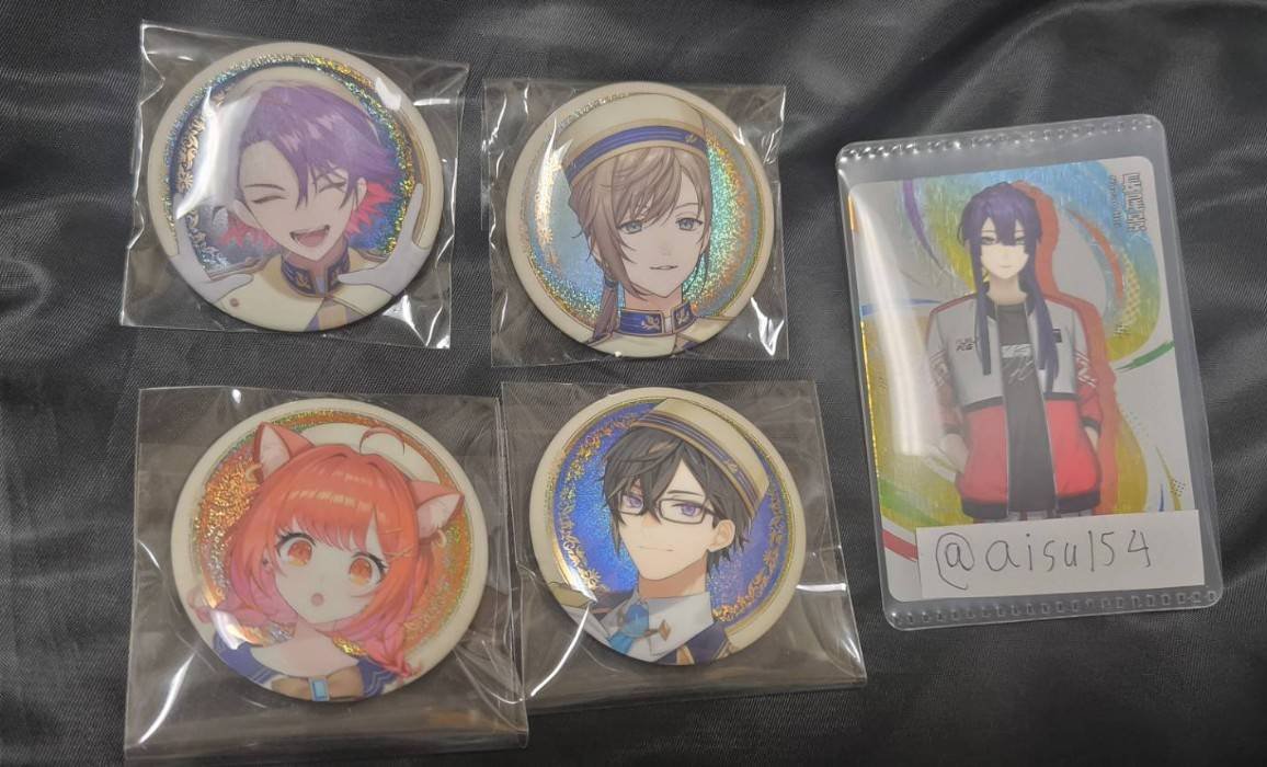 aisu154's tweet photo. 【交換】にじさんじ 缶バッジ ビスケット

《譲》
画像1・2

《求》
画像3

1個だけ求めています。
交換のみの募集です。
郵送での交換希望。検索からでもお気軽にお声かけ下さい。 https://t.co/7iOvERZc2l