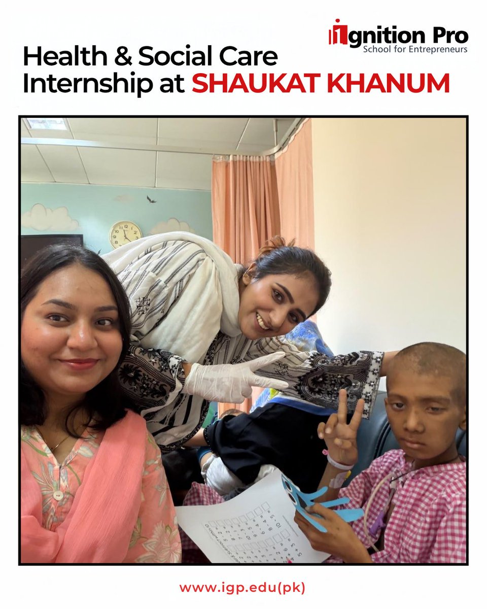 ignition_pro's tweet photo. Our Health &amp; Social Care students are gaining real-world experience through internships at Shaukat Khanum.

From practical skills to greater confidence and communication, they’re taking classroom learning into a professional healthcare setting.

#IgnitionPro #HealthAndSocialCare https://t.co/X9Z22bpVNL