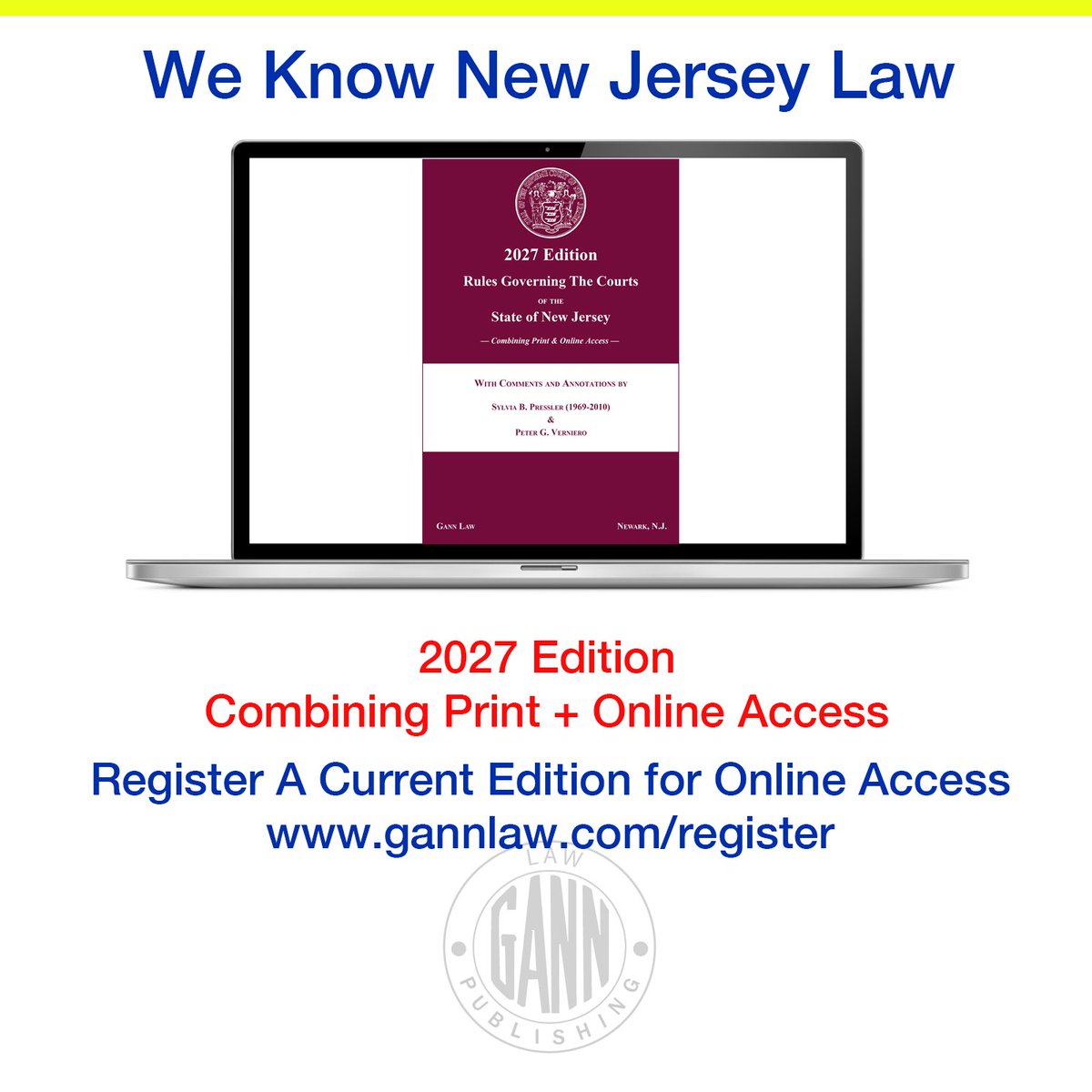 GannLawBooks's tweet photo. 2027 Ed. of NJ Court Rules – Annotated by Pressler & Verniero (@Sillsnews) Print+Online https://t.co/OD488uWUhj
#njlaw #njlawyers #njlegal #njattorneys #njcourtrules #njcourts #njrulesofcourt #gannlaw #gannlawbooks #njlegalresearch #legalresearch #trialprep https://t.co/iEAp6HfnjY